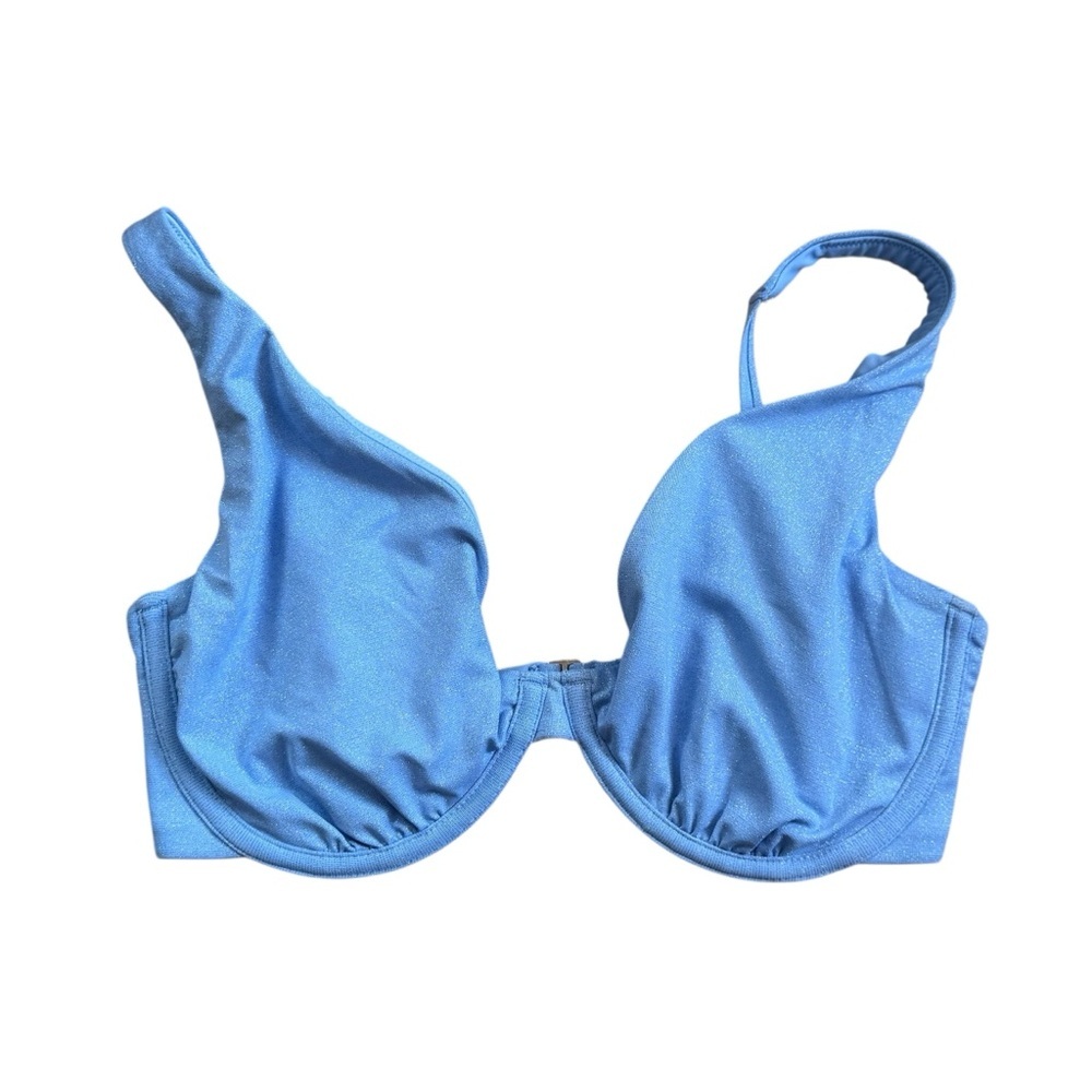 NWT Abercrombie & Fitch periwinkle high Apex swim top